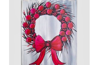 Paint Nite: Red Wreath